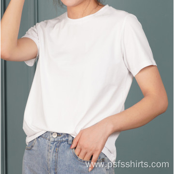 Summer Short Shirts with Round Neck